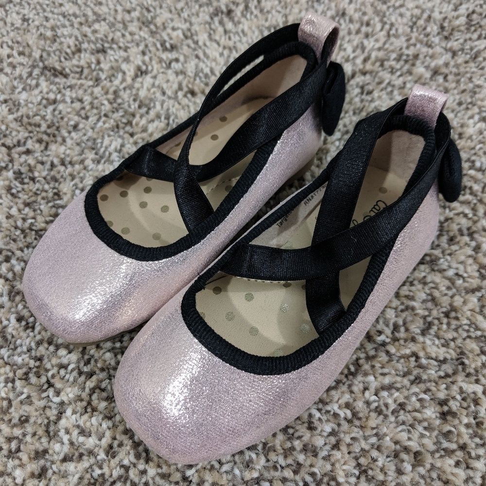 NWOT -Cat and Jack ballet slipper shoes